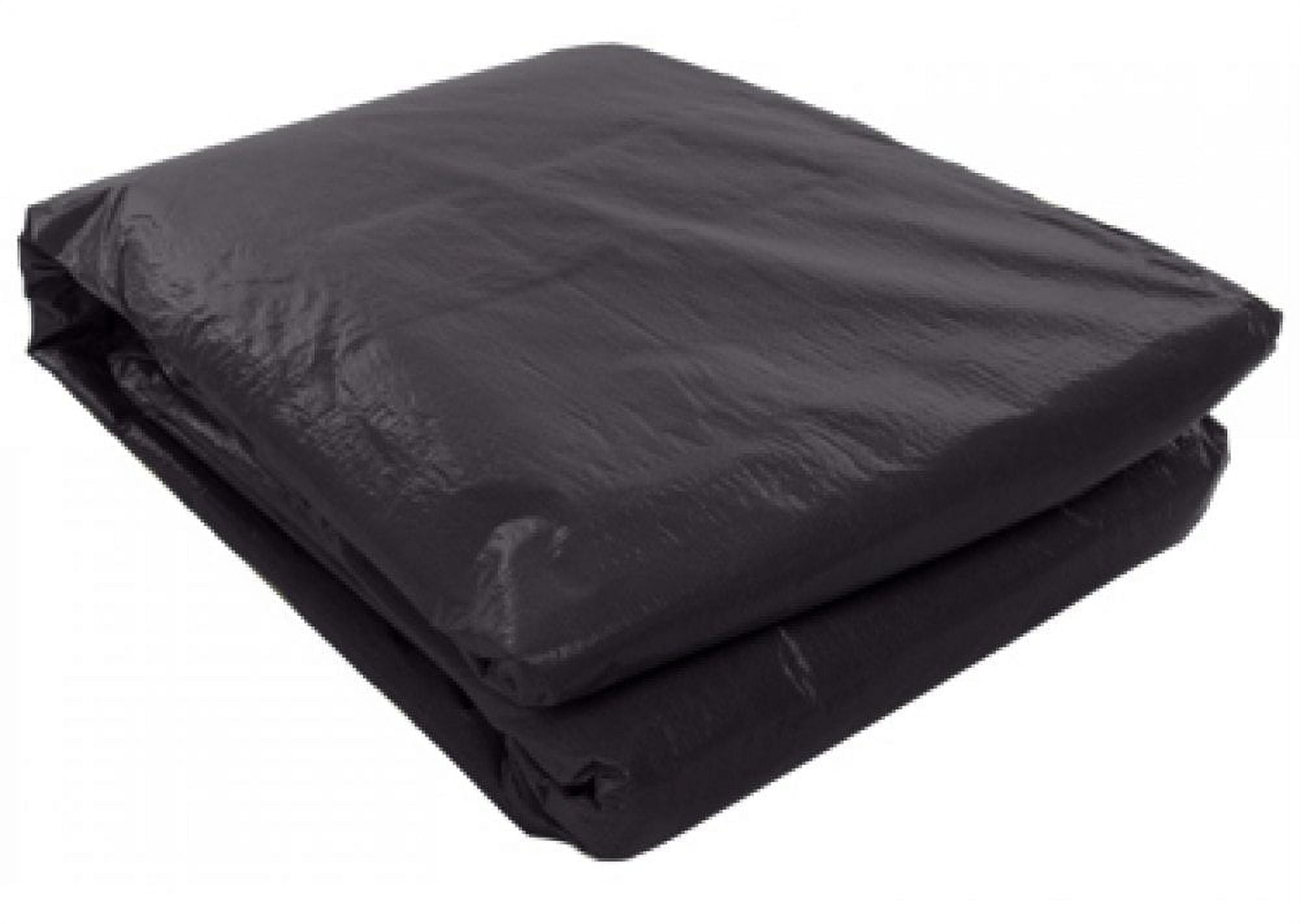 Deluxe Black Polyethylene Winter Pool Cover with Waterbag Kit, 16' x 24'
