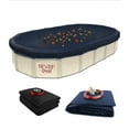 thumbnail image 1 of Buffalo Blizzard Oval Deluxe Plus Blue/Black Winter Pool Cover with Leaf Net, 18' x 33', 1 of 6
