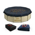 thumbnail image 1 of Buffalo Blizzard Round Swimming Pool Deluxe Blue/Black Winter Cover with Mesh Leaf Net, 24', 1 of 7