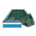 thumbnail image 1 of Buffalo Blizzard Supreme Green/Black Rectangle Winter Swimming Pool Cover and Water Bag Kit, 25' x 50', 1 of 7