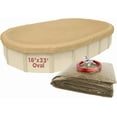 thumbnail image 1 of Buffalo Blizzard Supreme Plus Tan/Silver Oval Winter Swimming Pool Cover, 18' x 33/34', 1 of 6