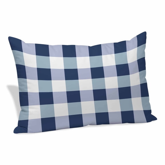 Buffalo Blue Plaid Pillow Covers 12x20 Inch, Spring Simple Pattern Soft Brushed Throw Pillow Covers with Hidden Zipper Decorative Pillowcase for Bedroom Sofa Couch