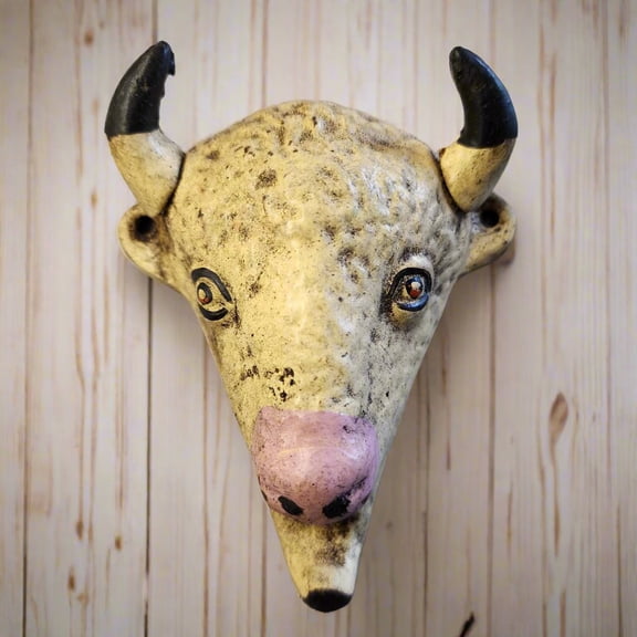 Buffalo Bottle Opener Cast Iron Wall Mounted With Painted Antique Finish (3.5" x 4")