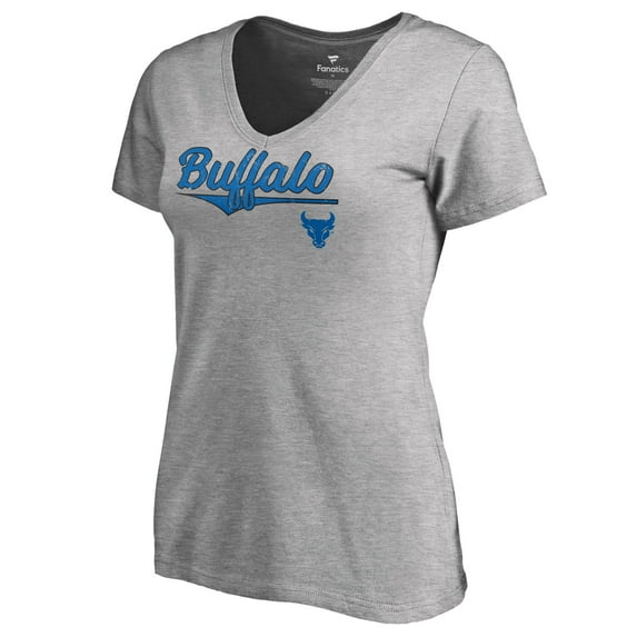 Buffalo Bulls Women's American Classic V-Neck T-Shirt - Heathered Gray