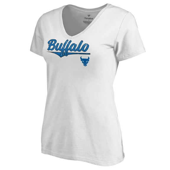 Buffalo Bulls Women's American Classic V-Neck T-Shirt - White