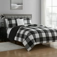 thumbnail image 1 of Buffalo Check 4 Piece Comforter Set Luxury All Season Down Alternative, 2 Shams and Pillow, 1 of 5