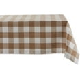 thumbnail image 1 of Buffalo Check Classic Farmhouse Tablecloth 60x104 Inch, Stone, Waterproof, Stain Resistant, Perfect for Kitchen, Dining, and Outdoor Gatherings, Timeless Design, 1 of 6