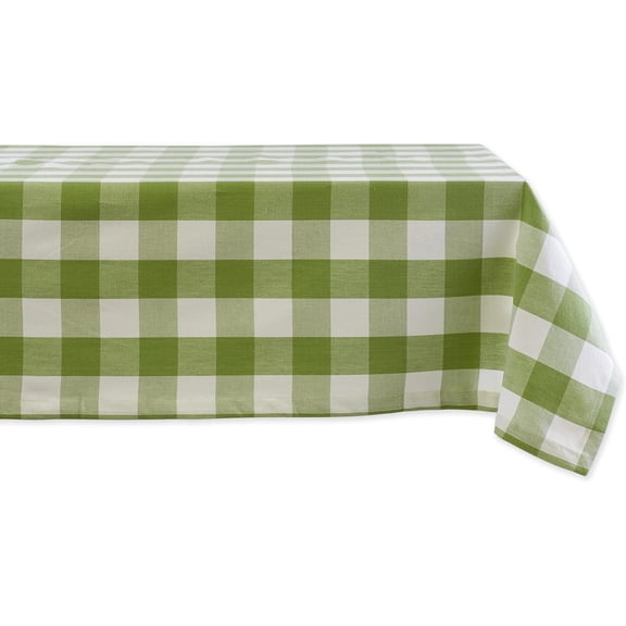 Buffalo Check Classic Farmhouse Tablecloth Antique Green 60x120 Inch, Stylish for Large Tables, Perfect for Kitchen, Dining, and Holiday Decor
