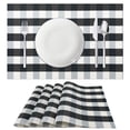 thumbnail image 1 of Buffalo Check Collection, Classic Farmhouse Tabletop Dining Table Mats Set, Placemat Set of 4, Stonewash, 1 of 7