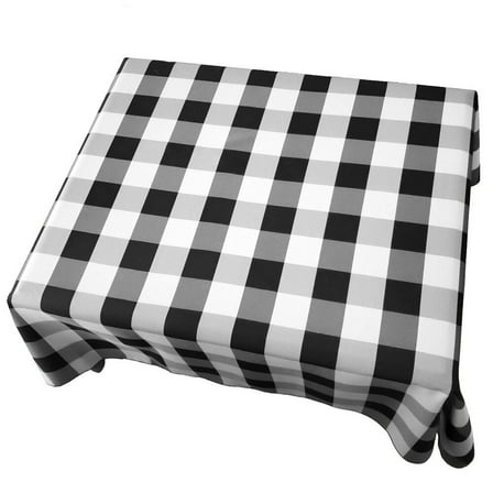 Buffalo Check Country Style Plaid Tablecloth for Picnic & Party, Easy Care, Machine Washable