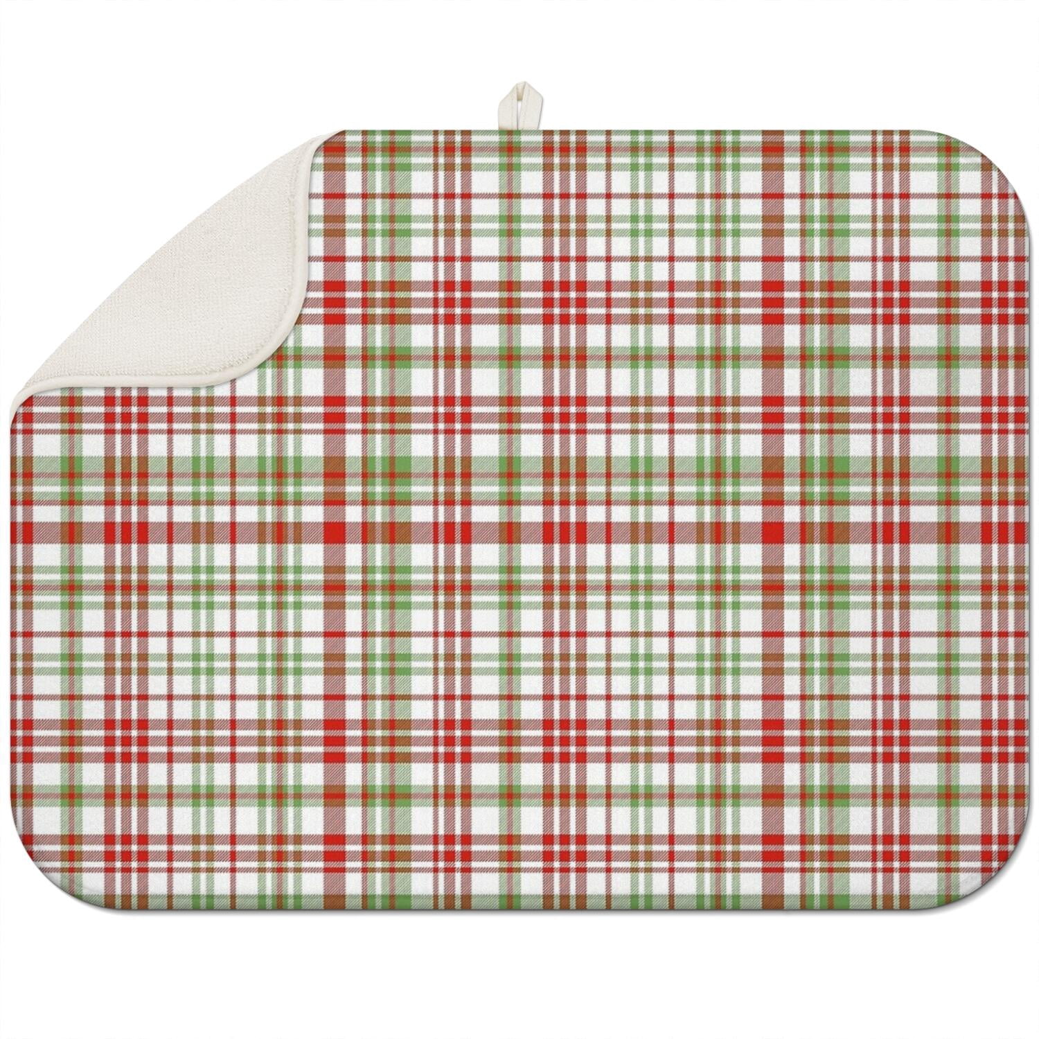 Buffalo Check Dish Drying Mat – Bold Checkered Pattern, Statement Piece ...