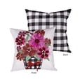 thumbnail image 1 of Home Decor Buffalo Check Pot Pillow Cover Polyester Interchangeable 4Plc427bl, 1 of 6