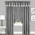 thumbnail image 1 of Buffalo Check Gingham Kitchen Curtain Tier Pair - 36" x 58", 1 of 7