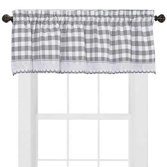 Buffalo Check Gingham Kitchen Curtain Valance - 14" x 58"