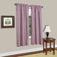 thumbnail image 1 of Buffalo Check Gingham Single Window Panel - 42" x 63" - 7 Colors, 1 of 1