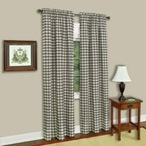 Buffalo Check Gingham Window Panel Single - 42" x 84" - 6 Colors