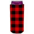 thumbnail image 1 of Buffalo Check Pattern Printed Slim Can Coolie, 1 of 2