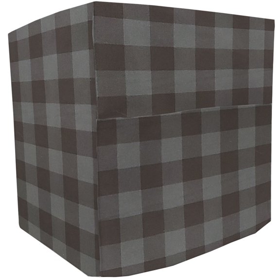 Buffalo Check Plaid Bread Machine Cover by Penny's Needful Things (Dark Gray)