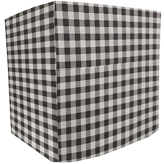Buffalo Check Plaid Bread Machine Cover by Penny's Needful Things (Light Gray)