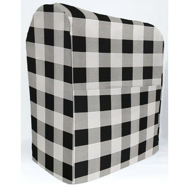 Buffalo Check Plaid Cover Compatible with Farberware 4.7qt Stand Mixer by Penny's Needful Things (White)