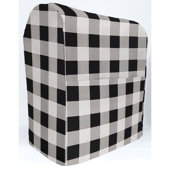 Buffalo Check Plaid Cover Compatible with Kitchenaid Stand Mixer by Penny's Needful Things (White, Artisan Mini 3.5-Qt Tilt-Head)