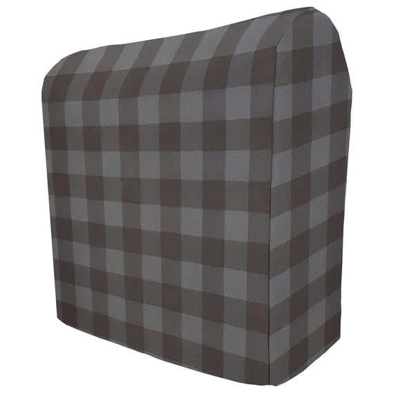 Buffalo Check Plaid Cover Compatible with Ninja Slushi Professional Frozen Drink Maker by Penny's Needful Things (Max) (Dark Gray)