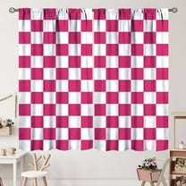 Buffalo Check Plaid Curtains Brown and White Curtain with Rod Pocket for Farmhouse Bedroom Living Room Home Decor Drapes Thermal Insulated Window Treatments 2 Panels Set 52x84 Inch