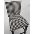 thumbnail image 1 of Buffalo Check Plaid Dining Room Chair Back Covers or Seat Covers by Penny's Needful Things (Chair Back Cover Only) (19 W x 15 H CHAIR BACK) (Light Gray), 1 of 3