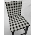thumbnail image 1 of Buffalo Check Plaid Dining Room Chair Back Covers or Seat Covers by Penny's Needful Things (Chair Back Cover Only) (16 W x 14 H CHAIR BACK) (White), 1 of 3