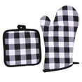 thumbnail image 1 of Buffalo Check Plaid Oven and Pot Holders Set - Pure Cotton for Kitchen and Grill, 1 of 6