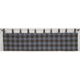 thumbnail image 1 of Buffalo Check Plaid Tab Top Curtains by Penny's Needful Things (Lined) (63 Inch Long Two Curtain Panels) (Blue), 1 of 2