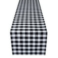 thumbnail image 1 of Buffalo Check Plaid Table Runner - Black/White - 13 in x 48 in, 1 of 4