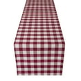 thumbnail image 1 of Buffalo Check Plaid Table Runner - Burgundy - 13-in x 36-in, 1 of 4