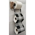 thumbnail image 1 of Buffalo Check Plaid Toilet Paper Holder by Penny's Needful Things (White), 1 of 2