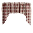 thumbnail image 1 of Buffalo Check Poplin Swag Window Valance 72" Wide / 36" Tall, 1 of 8