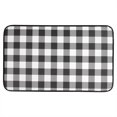 thumbnail image 1 of Buffalo Check Printed Anti-Fatigue Kitchen Floor Rug Mat In Black And White, 18" X 30", 1 of 5