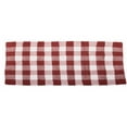 thumbnail image 1 of Buffalo Check Red and Cream Rag Rug Runner 24"x 72" by Raghu, 1 of 2