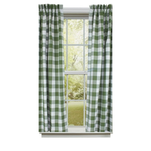 Buffalo Check Sage Panels - 72x63 - Home Collections by Raghu