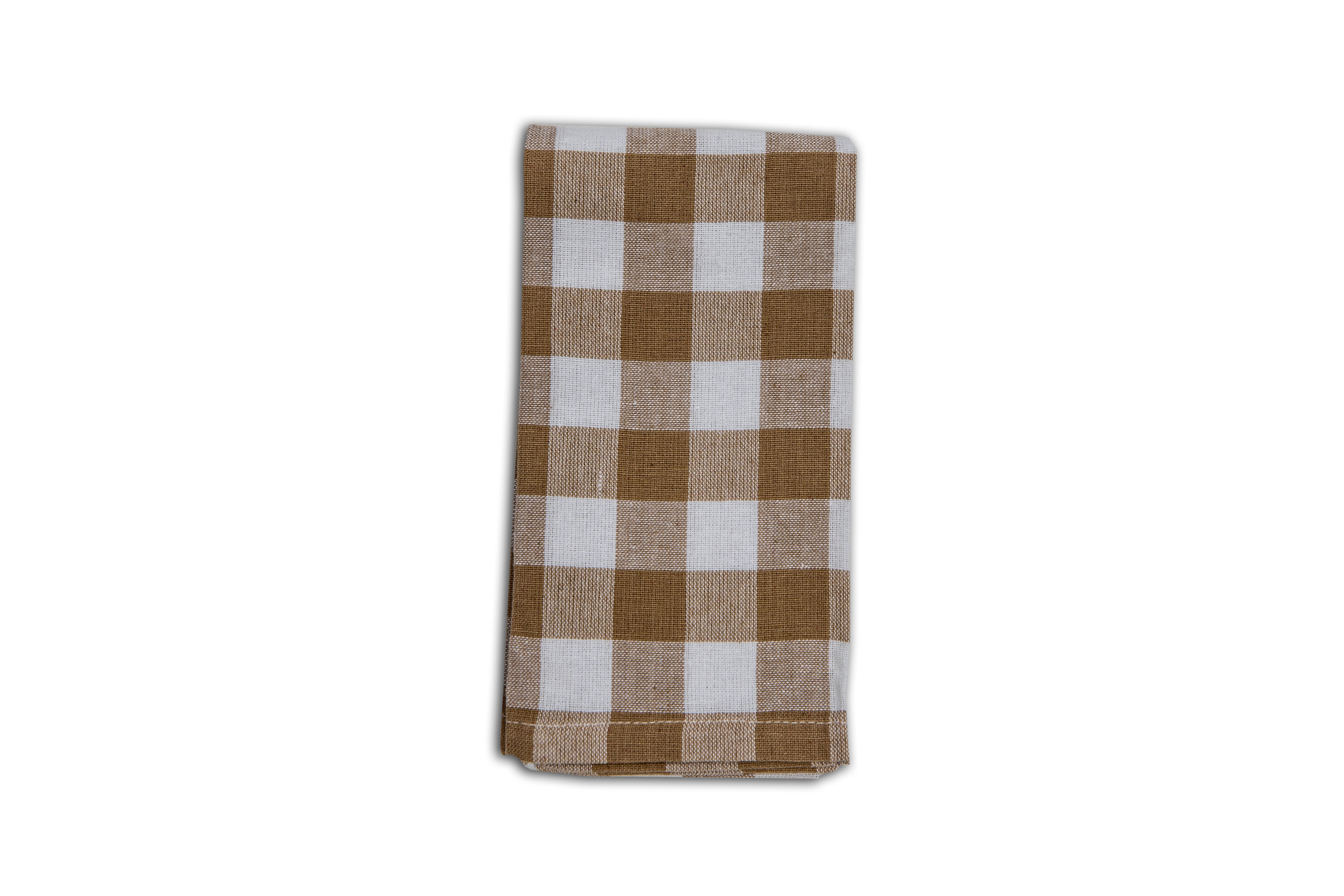 Buffalo Check Sand 100% Cotton Napkin (Set of 4)