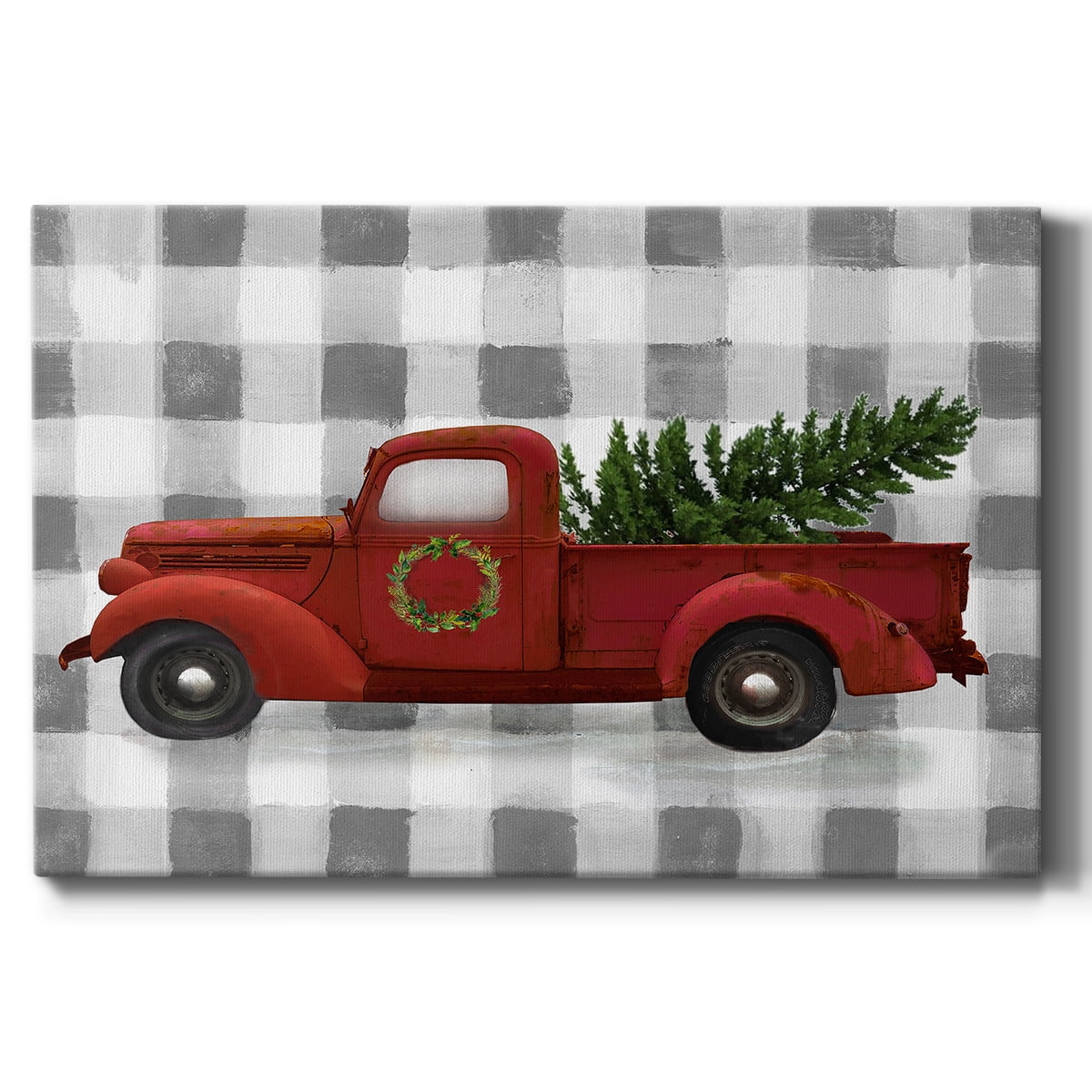 Buffalo Check Truck- Gallery Wrapped Canvas