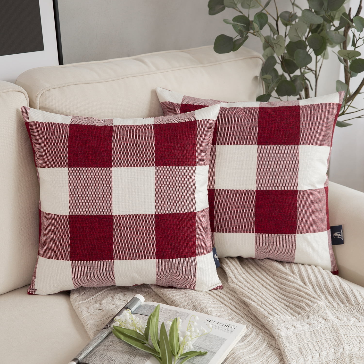 Buffalo Checker Plaids Series Cushion Decorative Throw Pillow Covers