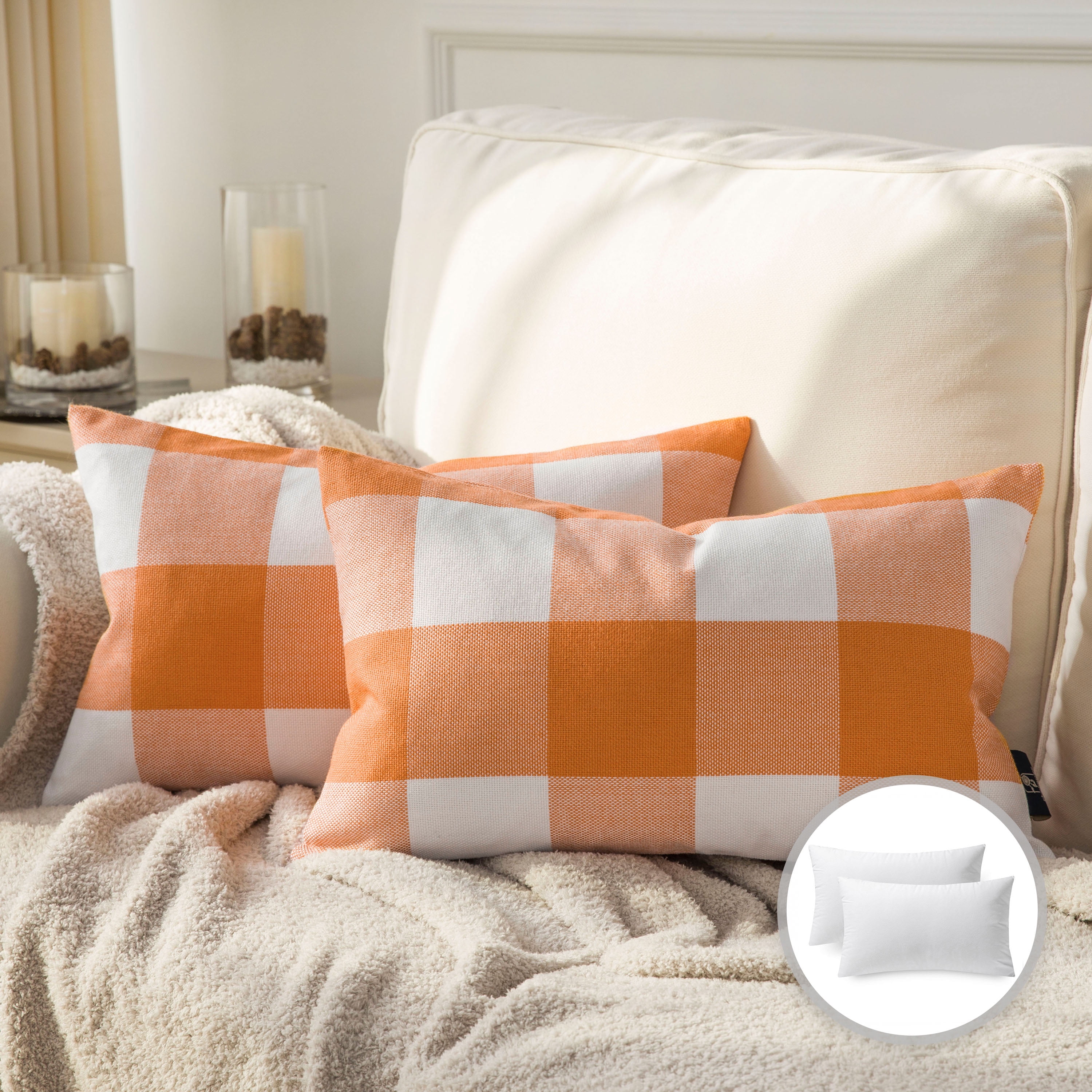 Buffalo Checker Plaids Series Cushion Rectangle Decorative Throw Pillow