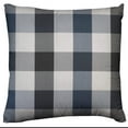 thumbnail image 1 of Buffalo Checkered Decorative Throw Pillow/Sham Cushion Cover Black Navy and White, 1 of 1