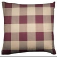 thumbnail image 1 of Buffalo Checkered Decorative Throw Pillow/Sham Cushion Cover Burgundy Beige, 1 of 1