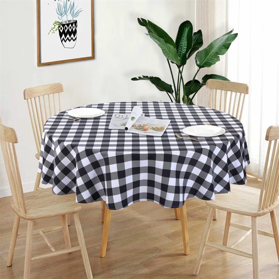 Buffalo Checkered Tablecloth, Stain Resistant Spillproof Washable Gingham Table Cloth