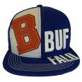 thumbnail image 1 of Buffalo City Name Split Text Adjustable Snapback Baseball Cap (Blue/Red), 1 of 6
