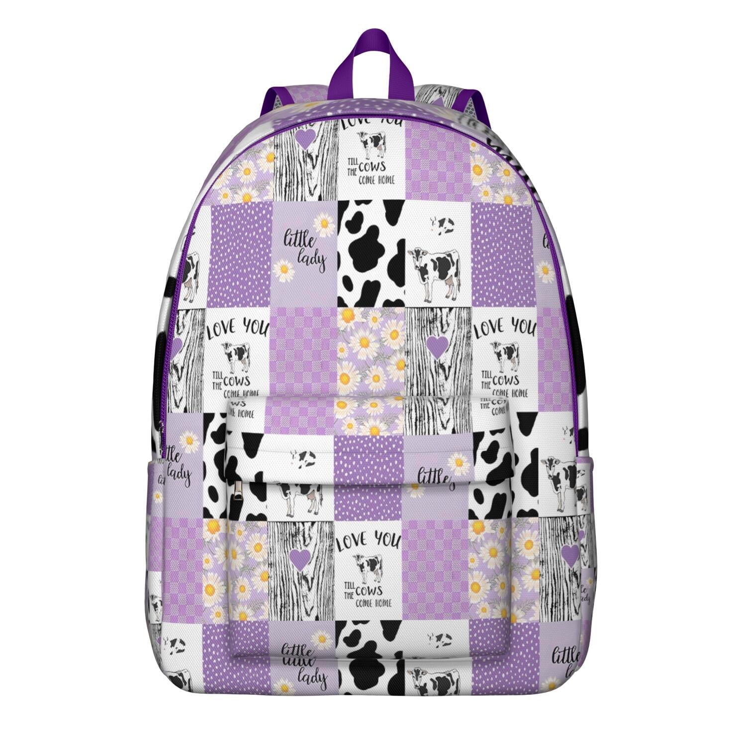 Buffalo Cow Lover Backpack – Highland Bull and Farm Cow Print Design ...