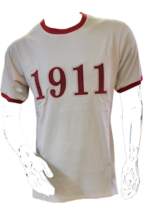 Kappa Alpha Psi 1911 Ringer T-Shirt [Short Sleeve - Cream - 4XL]
