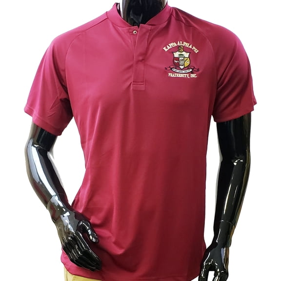 Buffalo Dallas Kappa Alpha Psi Blade Polo Shirt [Crimson Red - 4XL]