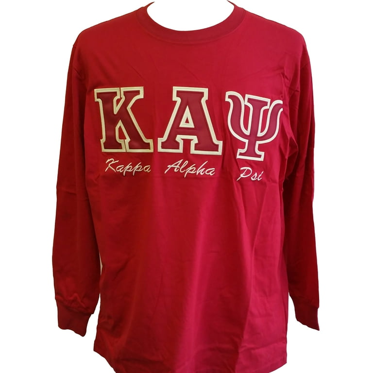Buffalo Dallas Kappa Alpha Psi Embroidered T Shirt Long Sleeve Crimson Red XL Walmart